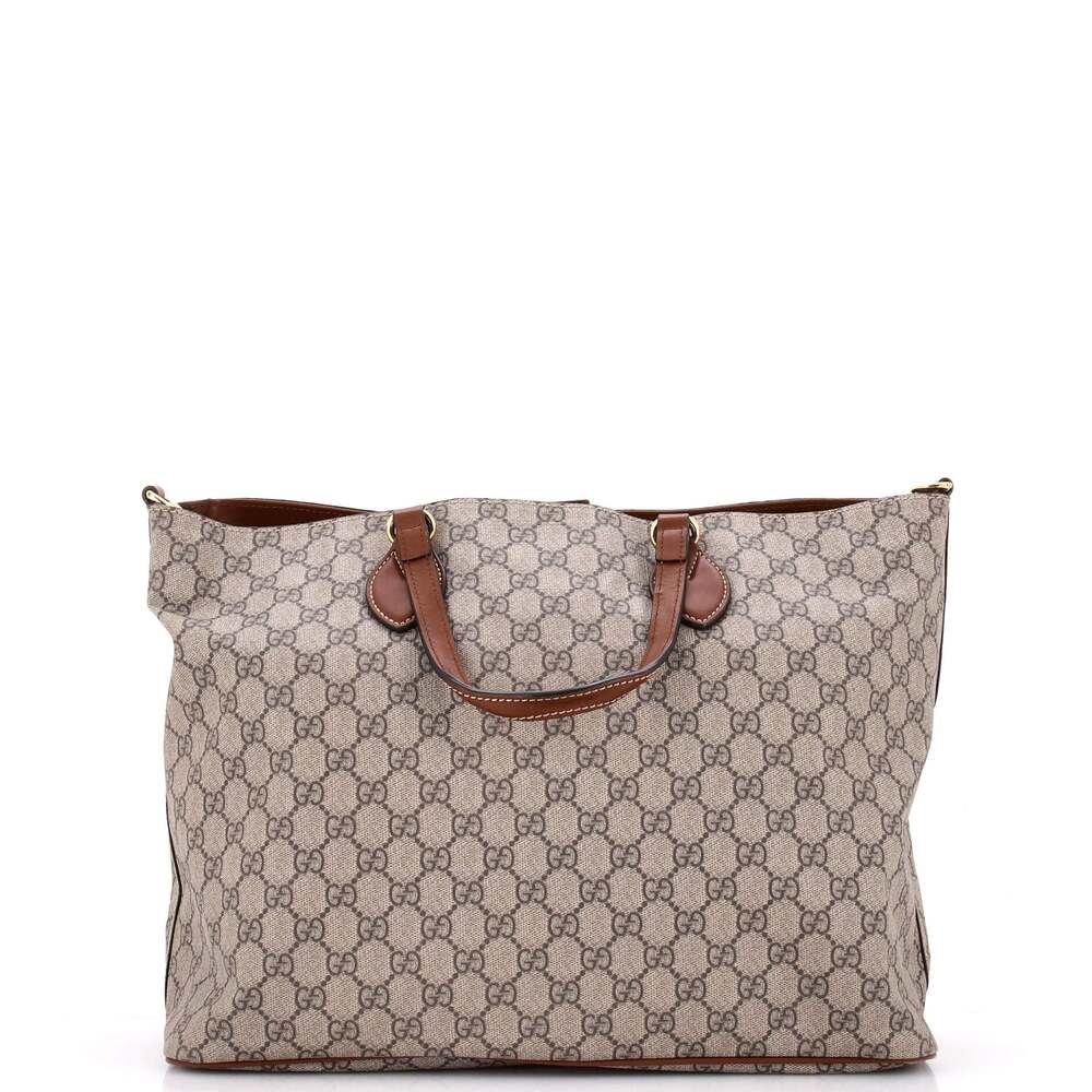 Gucci Convertible Soft Tote Gg Coated #269625G12B - Picture 3 of 9